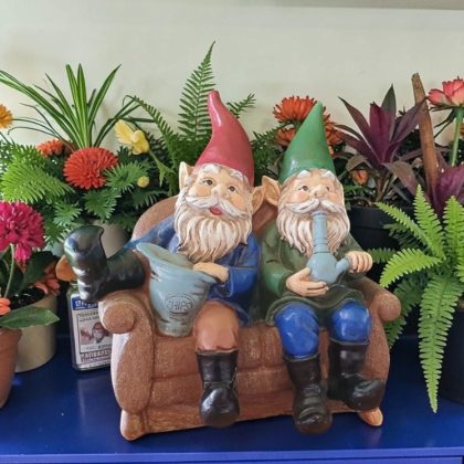 Novelty Couch Gnomes Statue