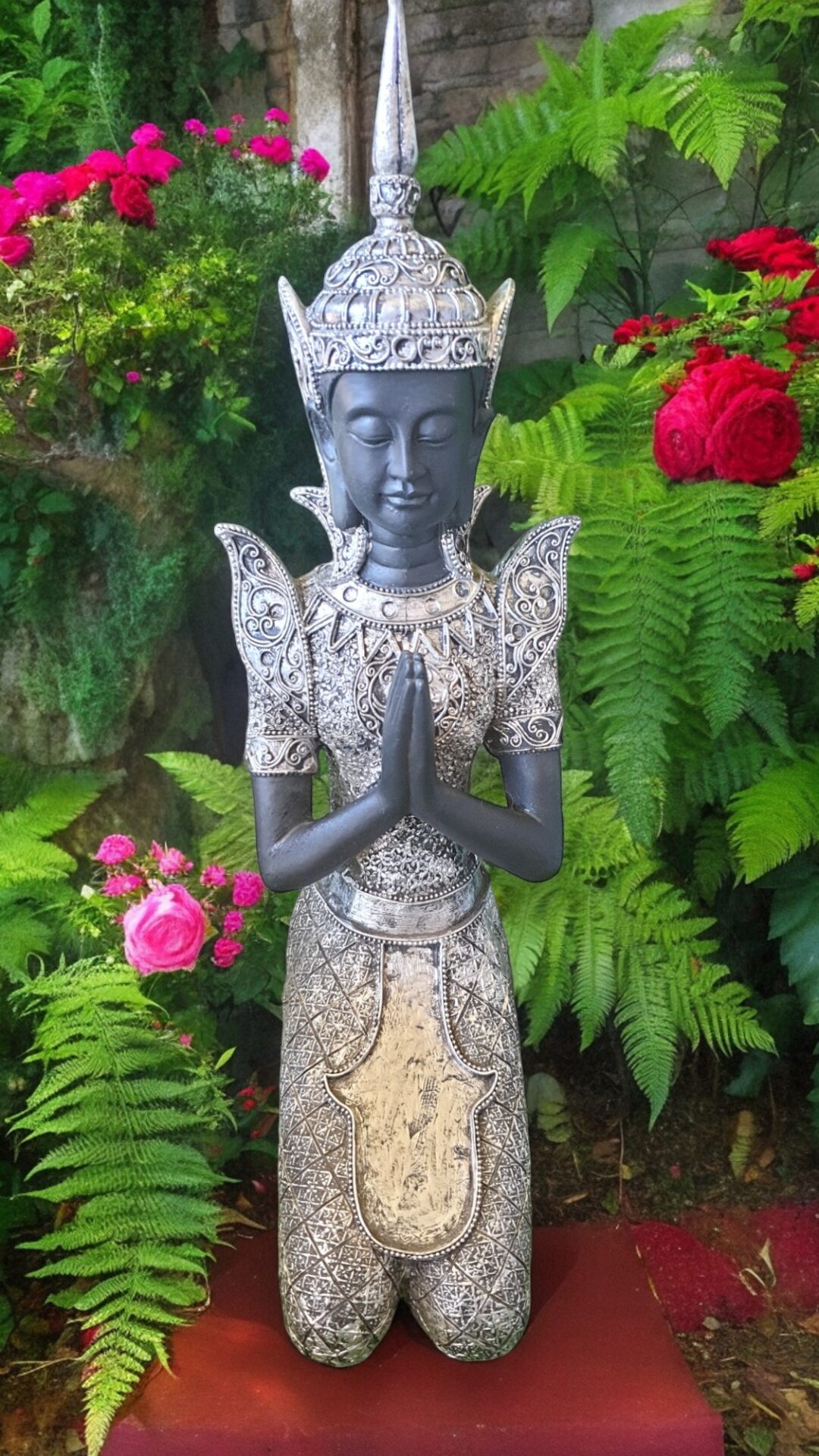 Silver Thai Buddha Statue