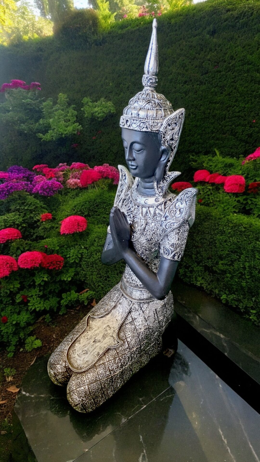 Silver Thai Buddha Statue - Image 5