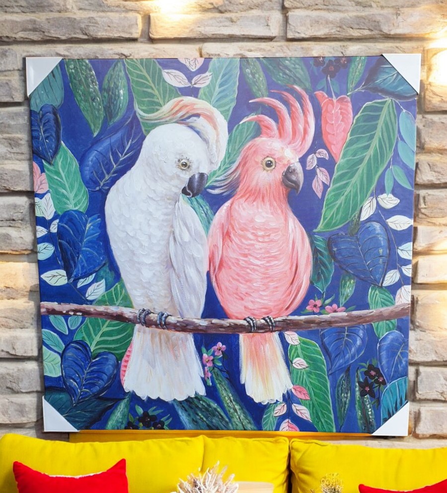 Large Framed Cockatoo Canvas Print - Image 3