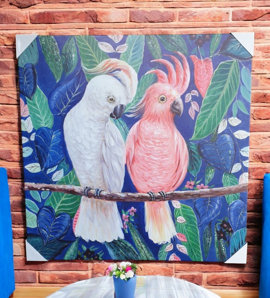 Large Framed Cockatoo Canvas Print - Image 2