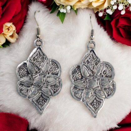 Silver Plated Leaf Earrings