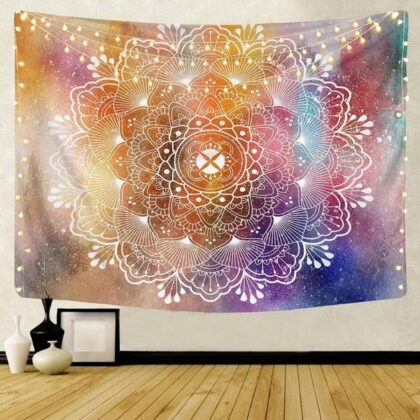 Large Mandala Style Tapestry Wall Hanging