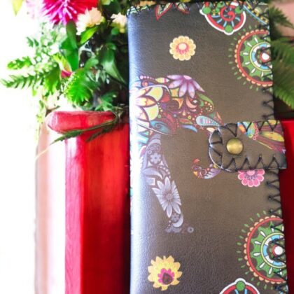 Ladies Black Elephant Wallet B