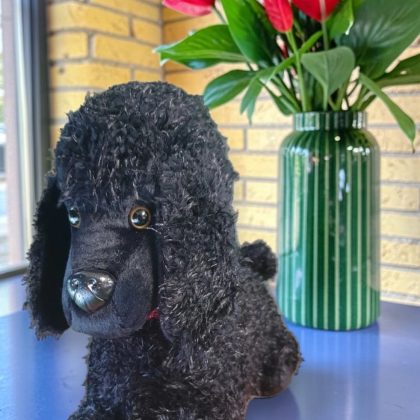 Black Poodle Door Stop