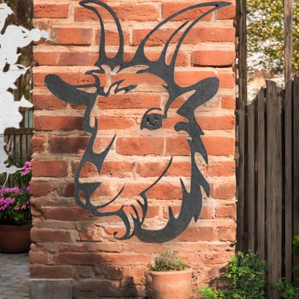 Metal Goat Garden Art