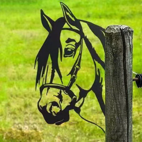 Horse Garden Metal Art