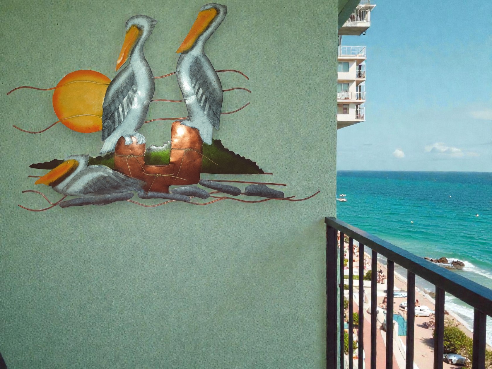 Large Pelican Beach Wall Art - Image 4