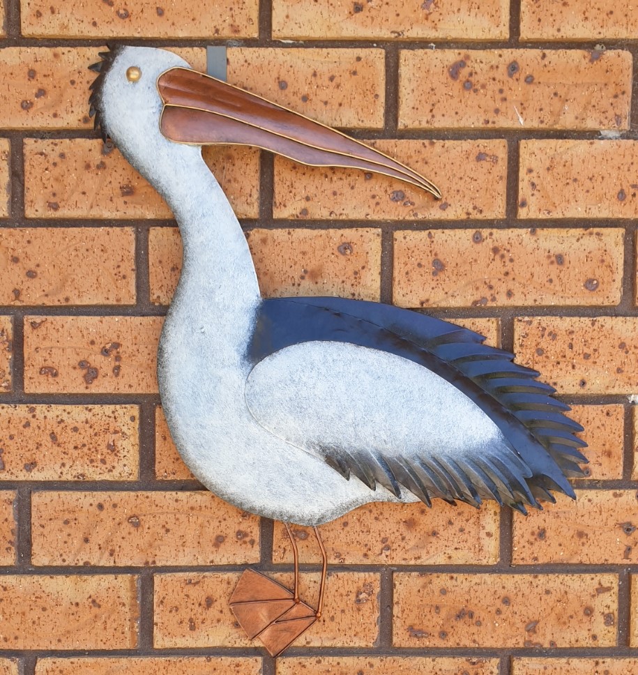 Large Standing Pelican Wall Art