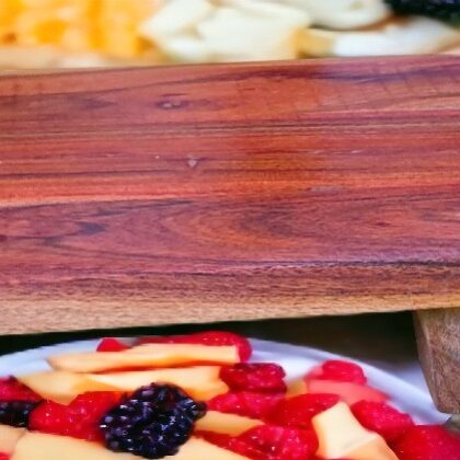 Wooden Acacia Serving Board With Legs