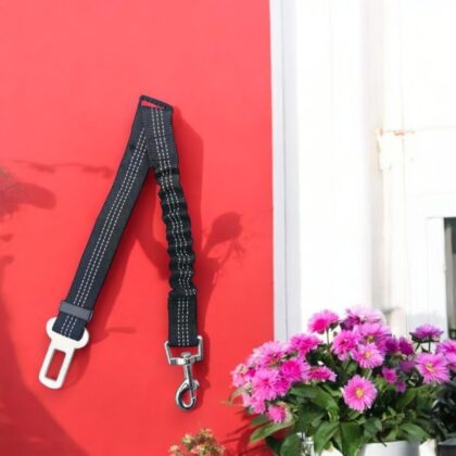 Long Black Pet Car Seat Belt