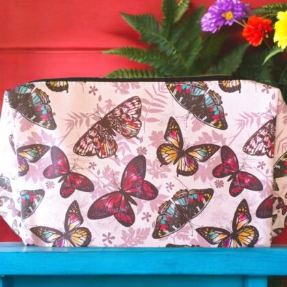 Large Butterfly Cosmetic Bag