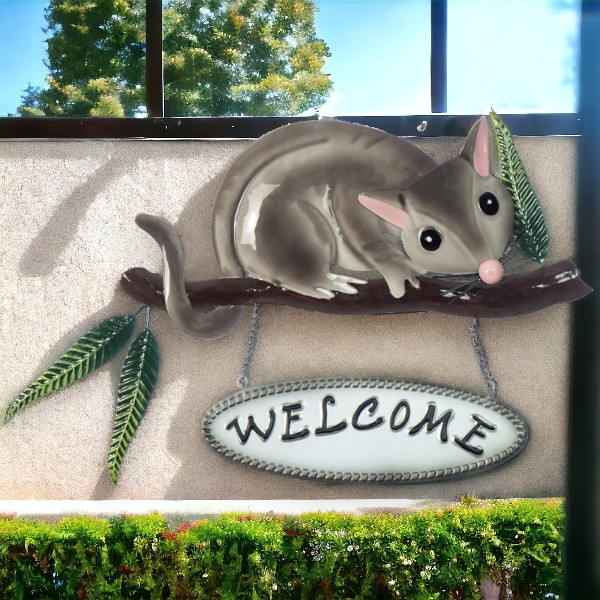 Welcome Possum Wall Art