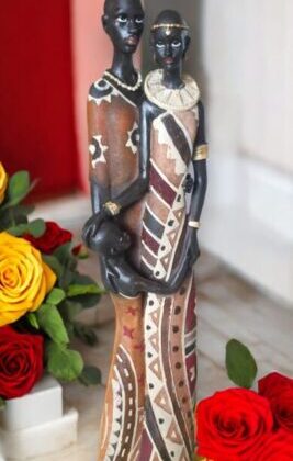 African Family Statue