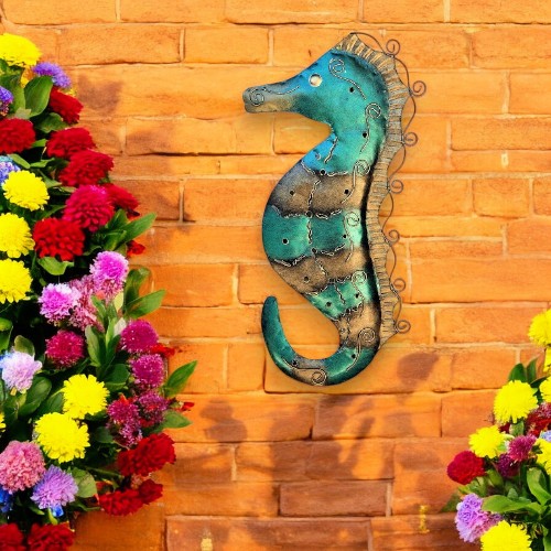 Metal Seahorse Wall Art A - Image 3