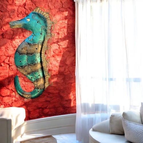 Metal Seahorse Wall Art A