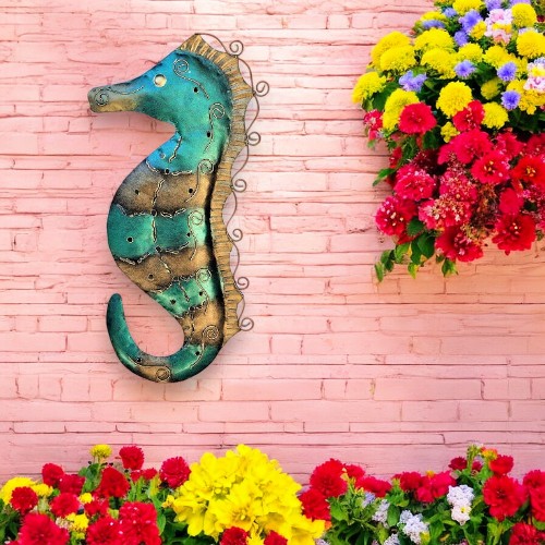 Metal Seahorse Wall Art A - Image 4