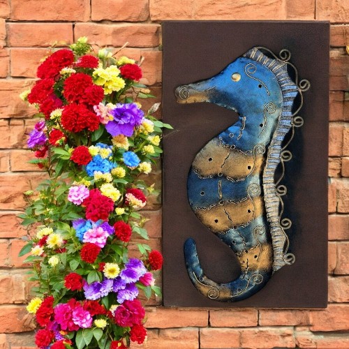 Metal Seahorse Wall Art B - Image 5