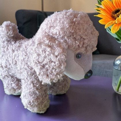 Brown Poodle Door Stop