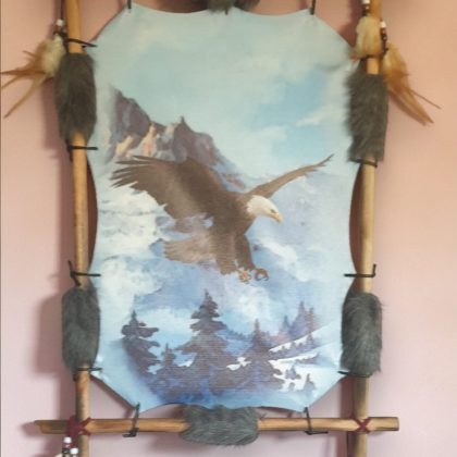 Wooden Framed Eagle Dream Catcher