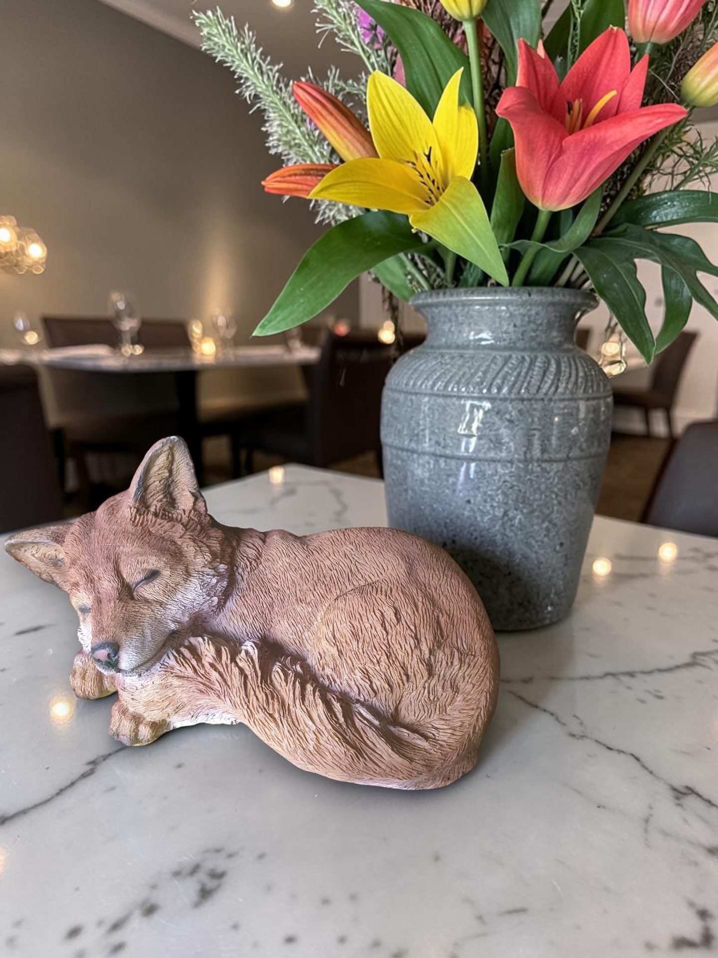 Laying Fox Statue - Image 3