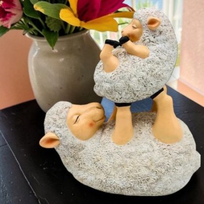 Playful Sheep Statue