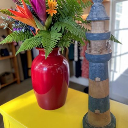 Wooden Lighthouse Statue