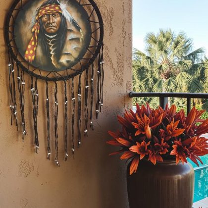 Large Indian Chief Dream Catcher A