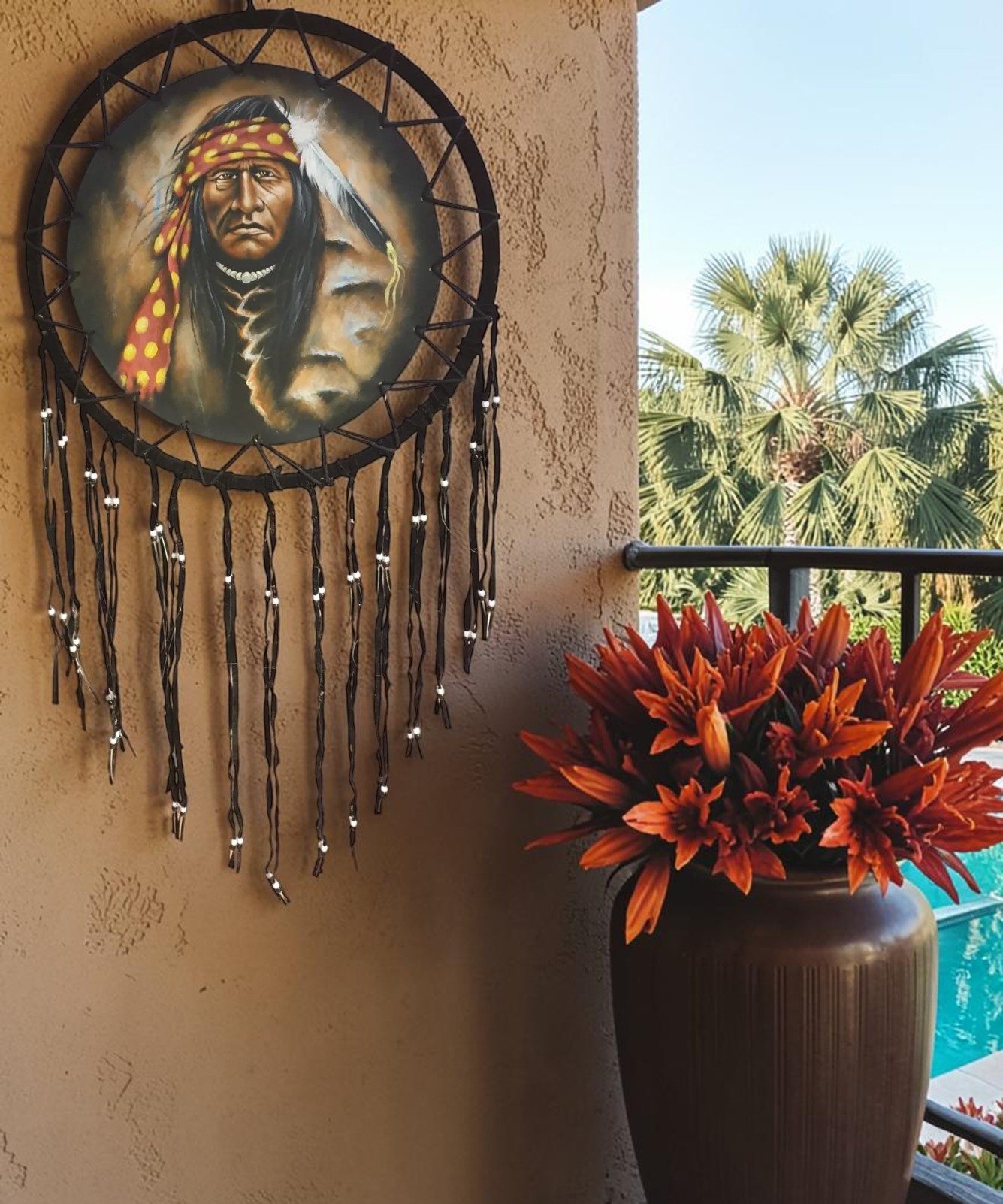 Large Indian Chief Dream Catcher A