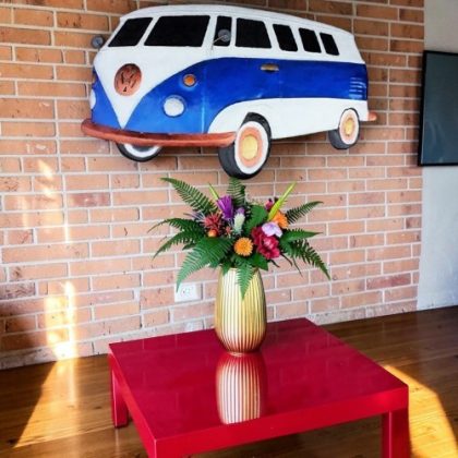 Blue Kombi Wall Art