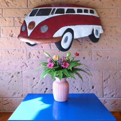 Red Kombi Wall Art