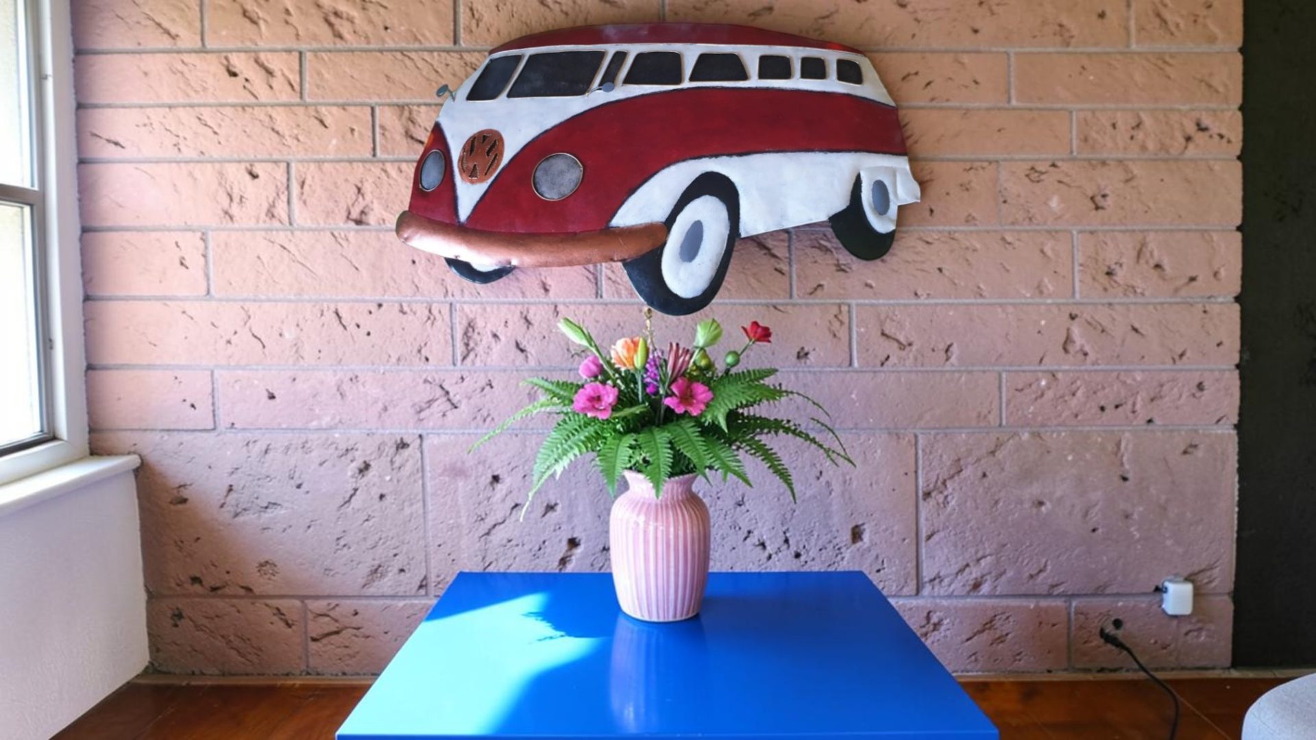 Red Kombi Wall Art