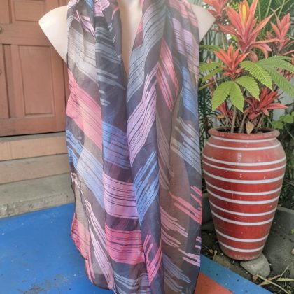 Multicoloured Viscose Scarf 18